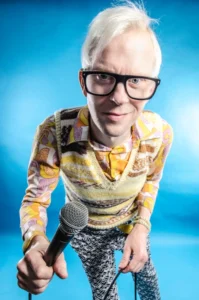 Robert White performs at Kids Comedy Show in Southampton