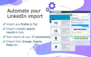 Import LinkedIn contact details data with Jobin